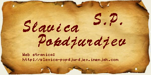 Slavica Popđurđev vizit kartica